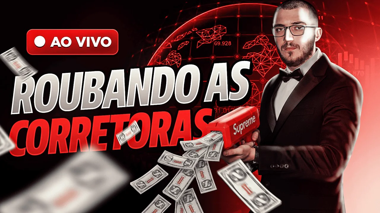 JR ao vivo roubando as corretoras